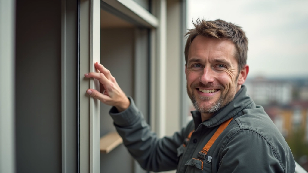 Person installing weatherstripping and seals on balcony storage box, hands-on DIY weatherproofing work