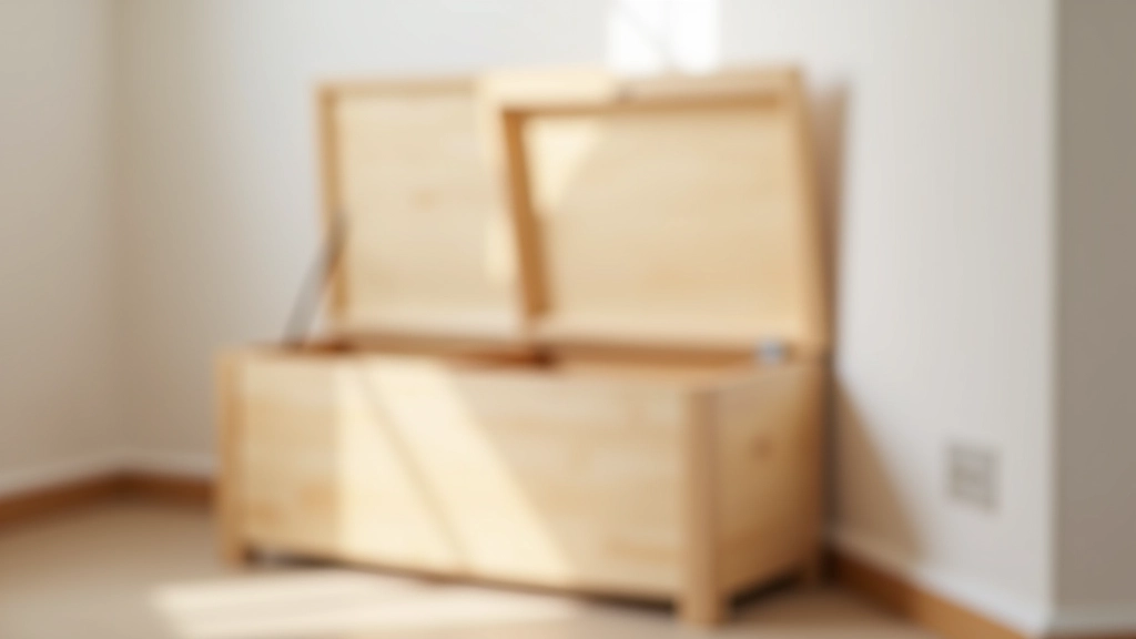 Under-staircase storage bench with lift-top design revealing hidden storage compartment inside a narrow hallway space